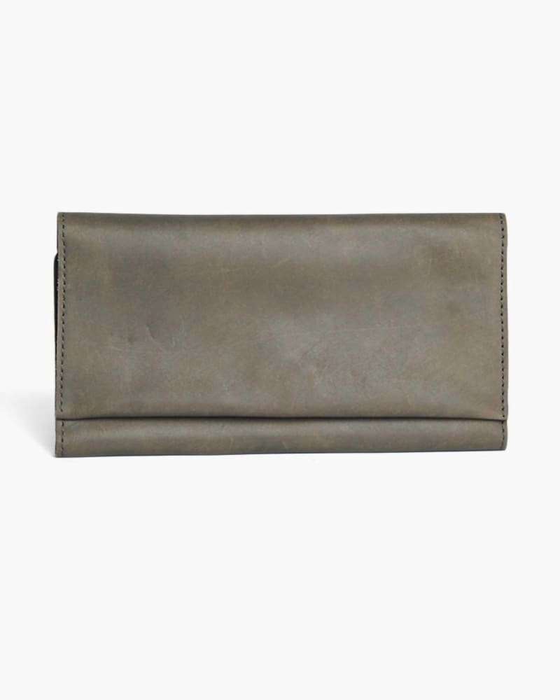 Front of a size O/S Debre Wallet in Slate in Slate by ABLE. | dia_product_style_image_id:331820